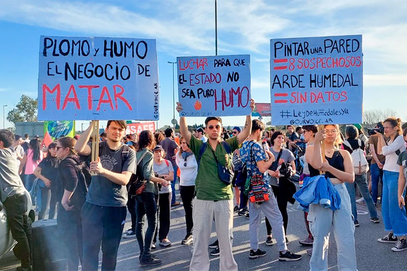 ORGANIZACIONES ROSARINAS VUELVEN A DECIR UN ROTUNDO NO A LA QUEMA DE LOS HUMEDALES